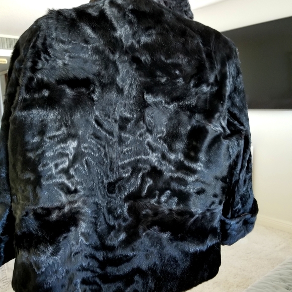 Winter, Real fur coat Black, by Mendels pric. firm - Picture 1 of 13